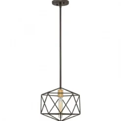 Elstead Lighting Astrid 1-Light Pendelleuchte 1-flammig Bronze Schwarz E27