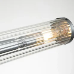 Elstead Lighting Azores Wandleuchte 4-Light Chrom poliert Klarglas 69cm IP44