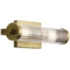 Elstead Lighting Azores Wandleuchte 2-Light Messing Klarglas 41cm IP44