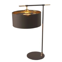 Elstead Lighting Balance 1-Light Tischleuchte 1-flammig Braun Messing 65cm E27