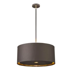 Elstead Lighting Balance 1-Light Pendelleuchte 1-flammig E27 Braun Messig
