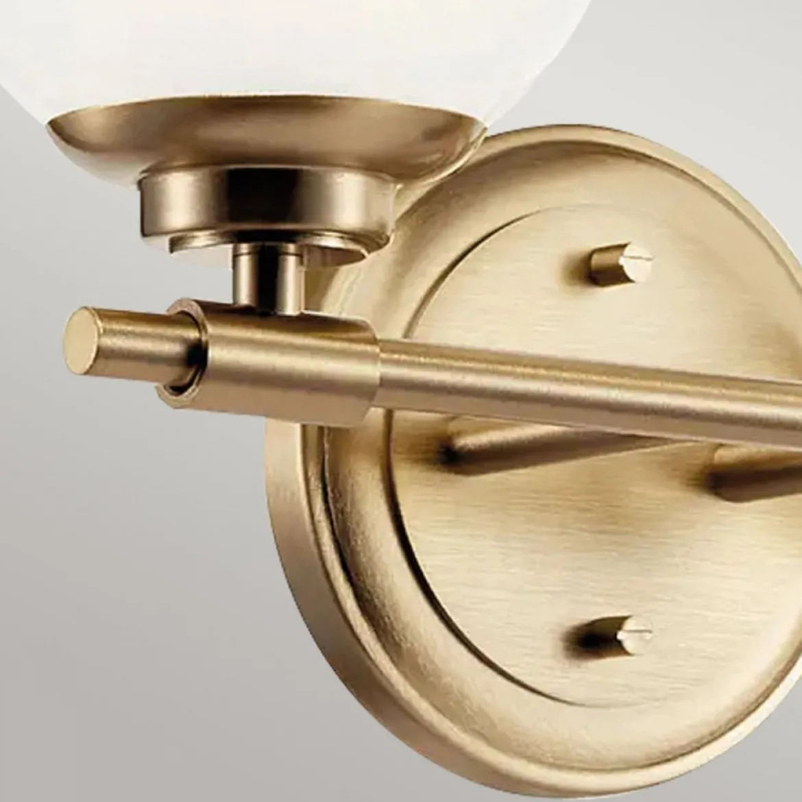 Elstead Lighting Benno Wandleuchte 2-flammig Champagnerbronze