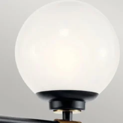 Elstead Lighting Benno Wandleuchte 2-flammig Schwarz Champagnerbronze