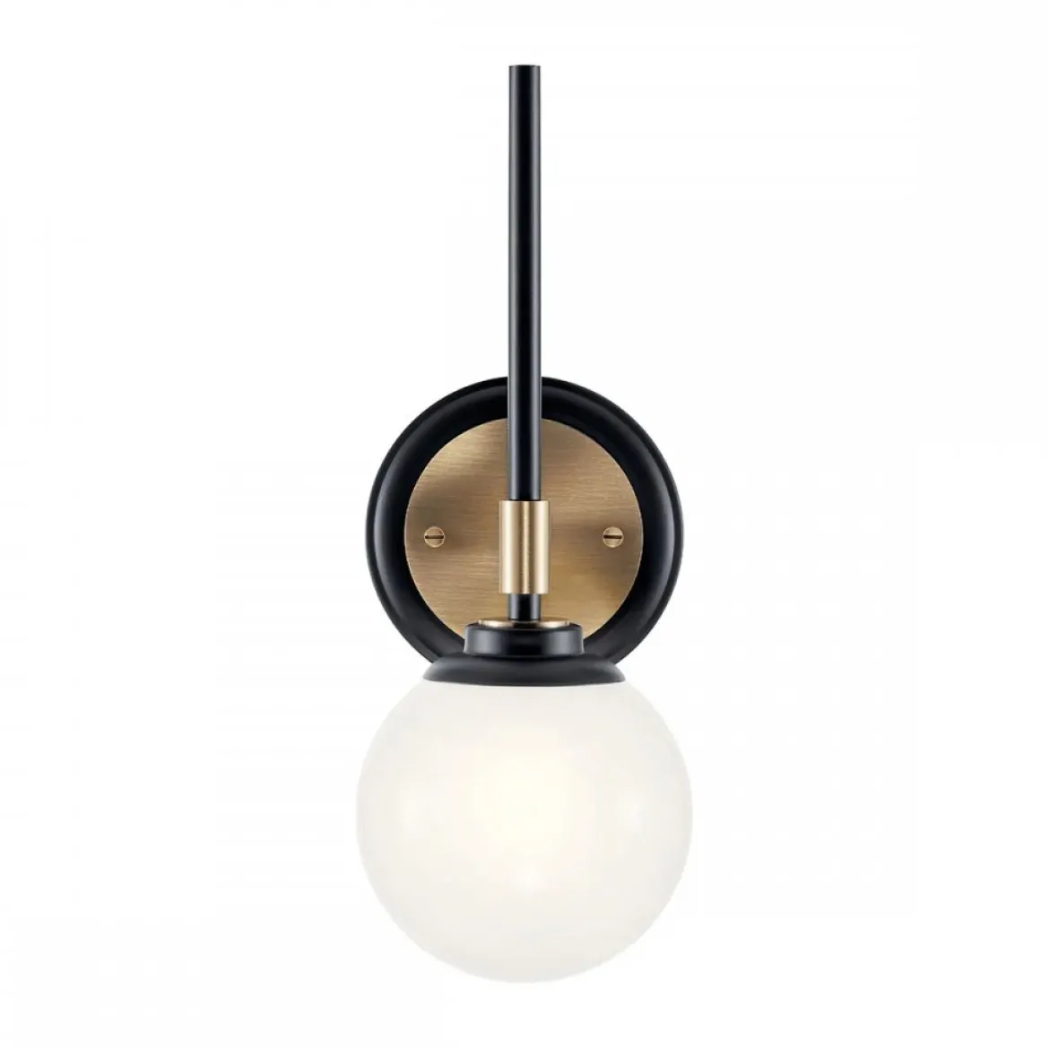 Elstead Lighting Benno Wandleuchte 1-flammig Schwarz Champagnerbronze