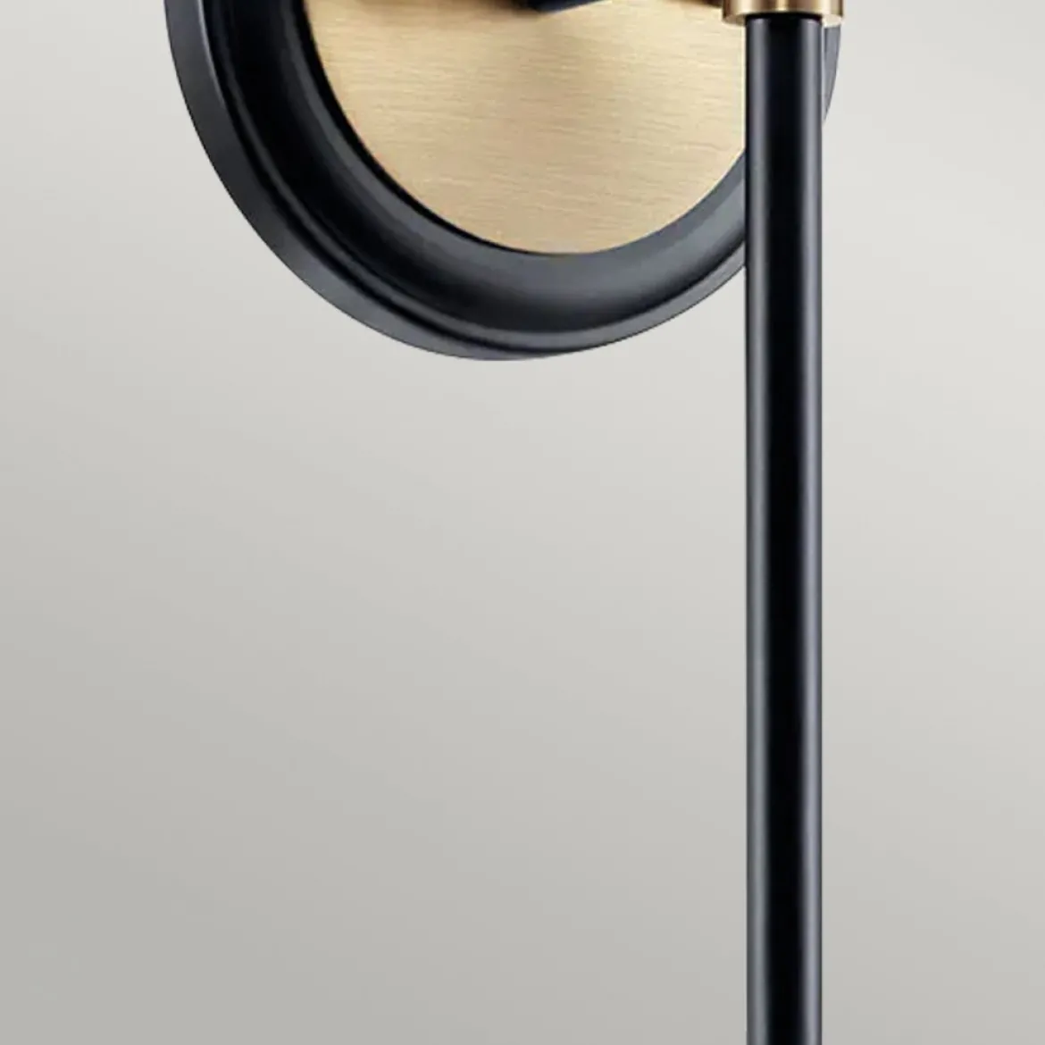 Elstead Lighting Benno Wandleuchte 1-flammig Schwarz Champagnerbronze
