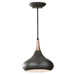 Elstead Lighting Beso 1-Light Medium Pendelleuchte Bronze dunkel 27cm E27