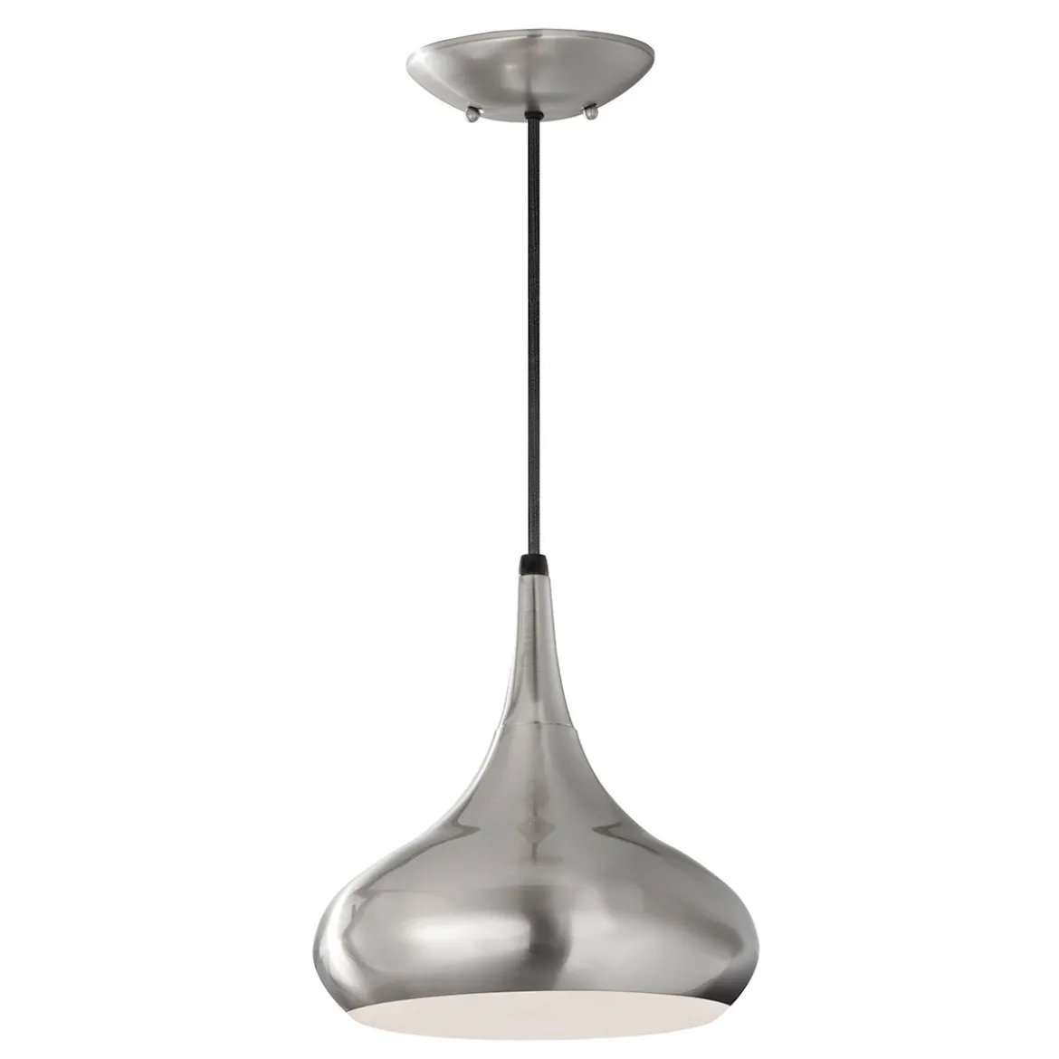 Elstead Lighting Beso 1-Light Medium Pendelleuchte Stahl gebürstet 27cm E27