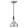 Elstead Lighting Beso 1-Light Mini Pendelleuchte Stahl gebürstet 24cm E27