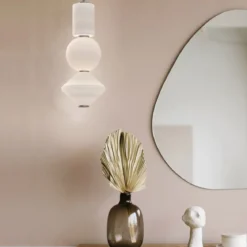 Elstead Lighting Bijou LED Pendelleuchte Nickel Gebürstet 3000K