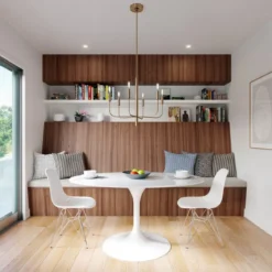 Elstead Lighting Brianna 6-Light Kronleuchter 6-flammig Messing E14