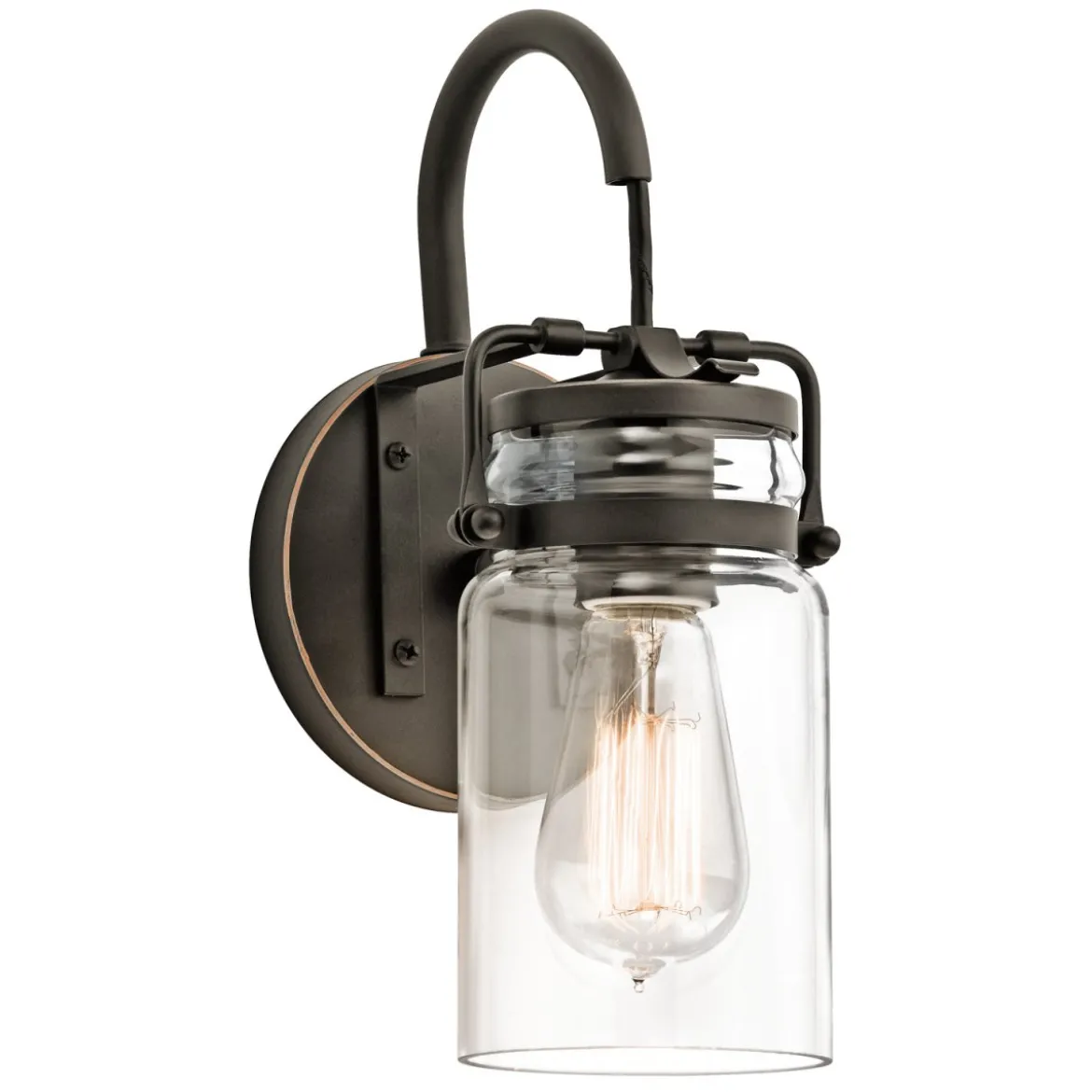 Elstead Lighting Brinley 1-Light Wandleuchte 1-flammig E27 Alt Bronze