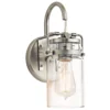 Elstead Lighting Brinley 1-Light Wandleuchte 1-flammig E27 Nickel gebürstet