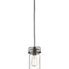 Elstead Lighting Brinley 1-Light Pendelleuchte Mini 1-flammig E27 Alt Bronze