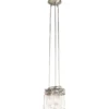 Elstead Lighting Brinley 3-Light Pendelleuchte 3-flammig E27 Nickel gebürstet