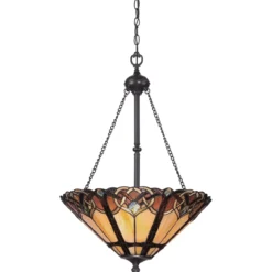 Elstead Lighting Cambridge Pendelleuchte 3-Light Tiffany-Stil Bronze E27