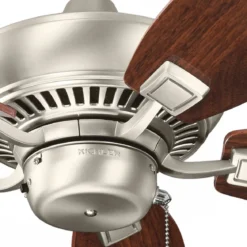 Elstead Lighting Canfield Deckenventilator Nickel Holz