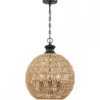 Elstead Lighting Casablanca  Pendelleuchte 3-flammig Bronze Natur