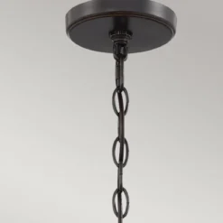 Elstead Lighting Casablanca  Pendelleuchte 3-flammig Bronze Natur