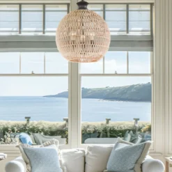 Elstead Lighting Casablanca  Pendelleuchte 3-flammig Bronze Natur