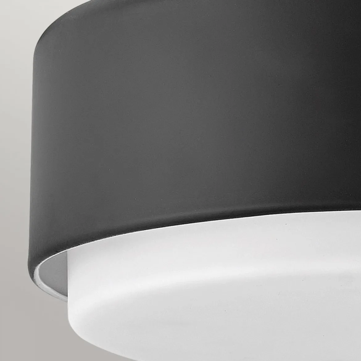 Elstead Lighting Cedric Flush Small Mount Deckenleuchte Schwarz