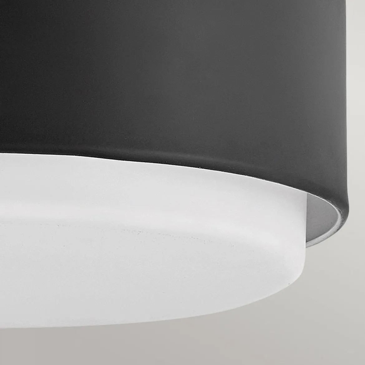 Elstead Lighting Cedric Flush Small Mount Deckenleuchte Schwarz