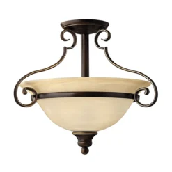 Elstead Lighting Cello Deckenleuchte 2-Light Semi-Flush Bronze antik E27