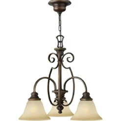 Elstead Lighting Cello Kronleuchter 3-Light Bronze antik E27