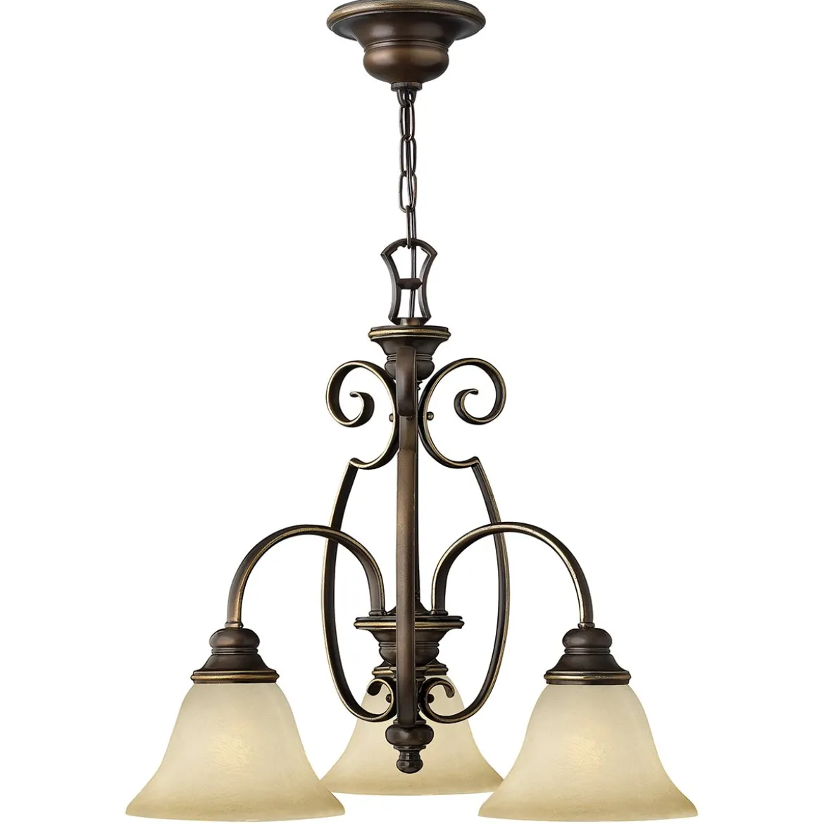 Elstead Lighting Cello Kronleuchter 3-Light Bronze antik E27