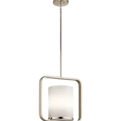 Elstead Lighting City Loft 1-Light Medium Pendelleuchte 1-flammig E27 Nickel poliert