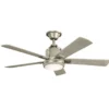 Elstead Lighting Colerne Deckenventilator LED nickel gebürstet