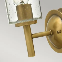 Elstead Lighting Collier 1-Light Wandleuchte Heritage Brass Saatglas E27