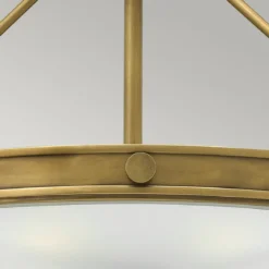 Elstead Lighting Collier 4-Light Large Semi-Flush Deckenleuchte Messing 56cm