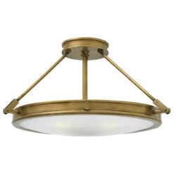 Elstead Lighting Collier 4-Light Large Semi-Flush Deckenleuchte Messing 56cm