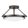 Elstead Lighting Collier 3-Light Deckenleuchte 3-flammig Schwarzoxid E14