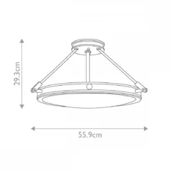 Elstead Lighting Collier 4-Light Deckenleuchte 4-flammig Schwarzoxid E14