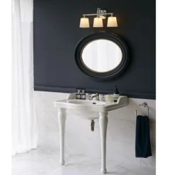 Elstead Lighting Concord 3-Light Wandleuchte 3-flammig IP44 G9 Chrom poliert