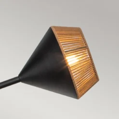 Elstead Lighting Daphne Kronleuchter 6-flammig Mattschwarz Natur
