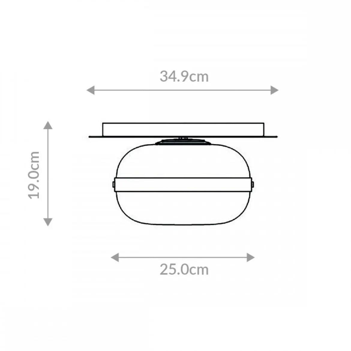 Elstead Lighting Deckenleuchte Nottingham 25cm Antikmessing Bernstein