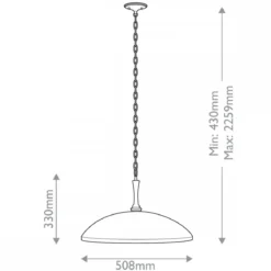 Elstead Lighting  Delarosa Pendelleuchte 1-flammig Schwarz Champagnerbronze