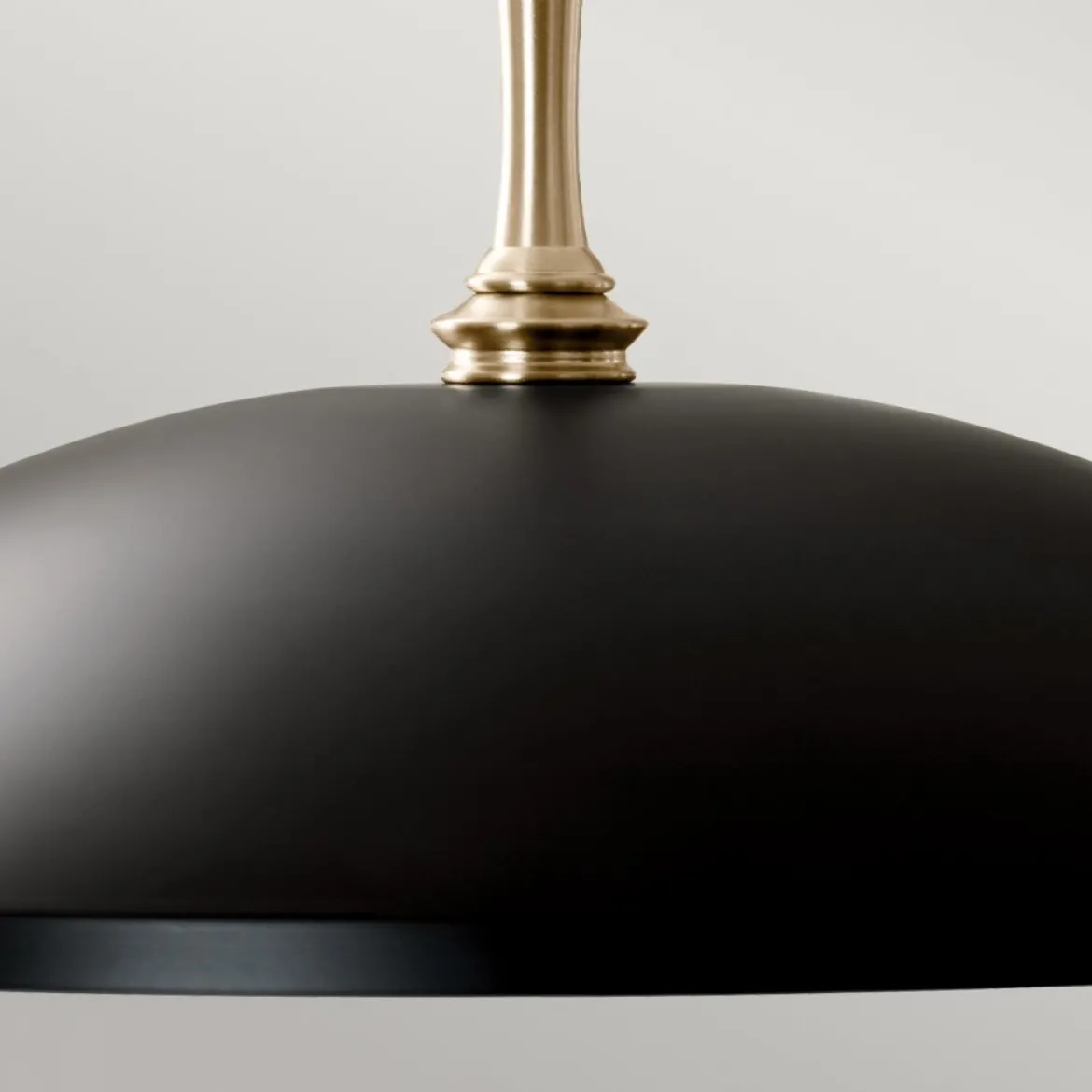 Elstead Lighting Delarosa Pendelleuchte 1-flammig Schwarz Champagnerbronze