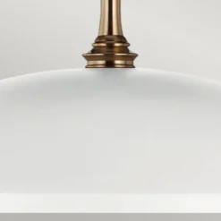 Elstead Lighting Delarosa Pendelleuchte 1-flammig Weiß Champagnerbronze