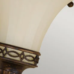 Elstead Lighting Drawing Room Wandleuchte 1-Light Uplight Wallnuss Braun E14