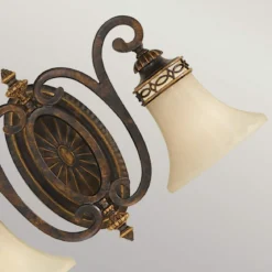Elstead Lighting Drawing Room Wandleuchte 2-Light E27 Wallnuss Braun
