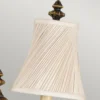 Elstead Lighting Drawing Room Wandleuchte 2-Light Wallnuss Braun Stoffschirm E27