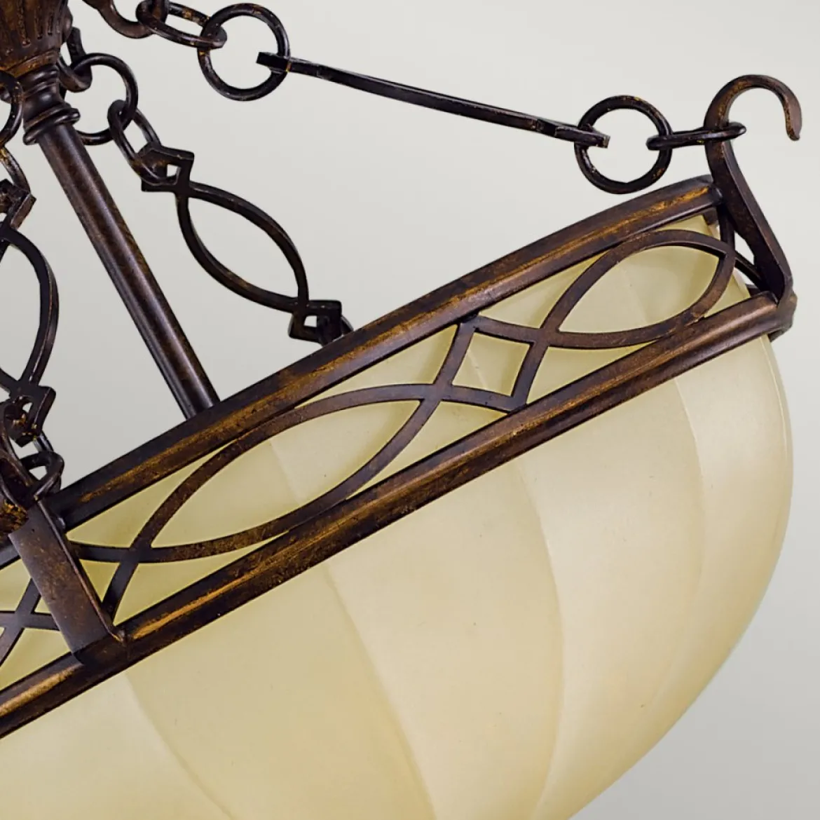 Elstead Lighting Drawing Room Deckenleuchte 2-Light Wallnuss Braun 39cm E27