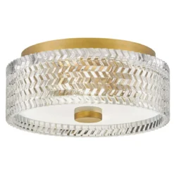 Elstead Lighting Elle Deckenleuchte 2-flammig 30cm Messing