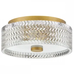 Elstead Lighting Elle Deckenleuchte 2-flammig 30cm Messing