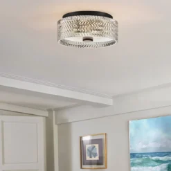 Elstead Lighting Elle Deckenleuchte 2-flammig 30cm schwarz