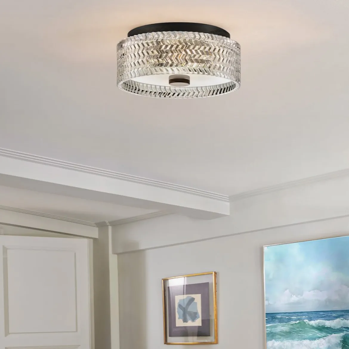 Elstead Lighting Elle Deckenleuchte 2-flammig 30cm schwarz