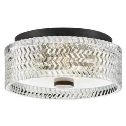 Elstead Lighting Elle Deckenleuchte 2-flammig 30cm schwarz